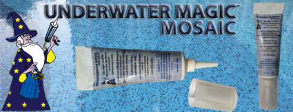 Underwater Magic Mosaic Sealant – 2.1 Oz Tube, White (For Pools & Water Features)